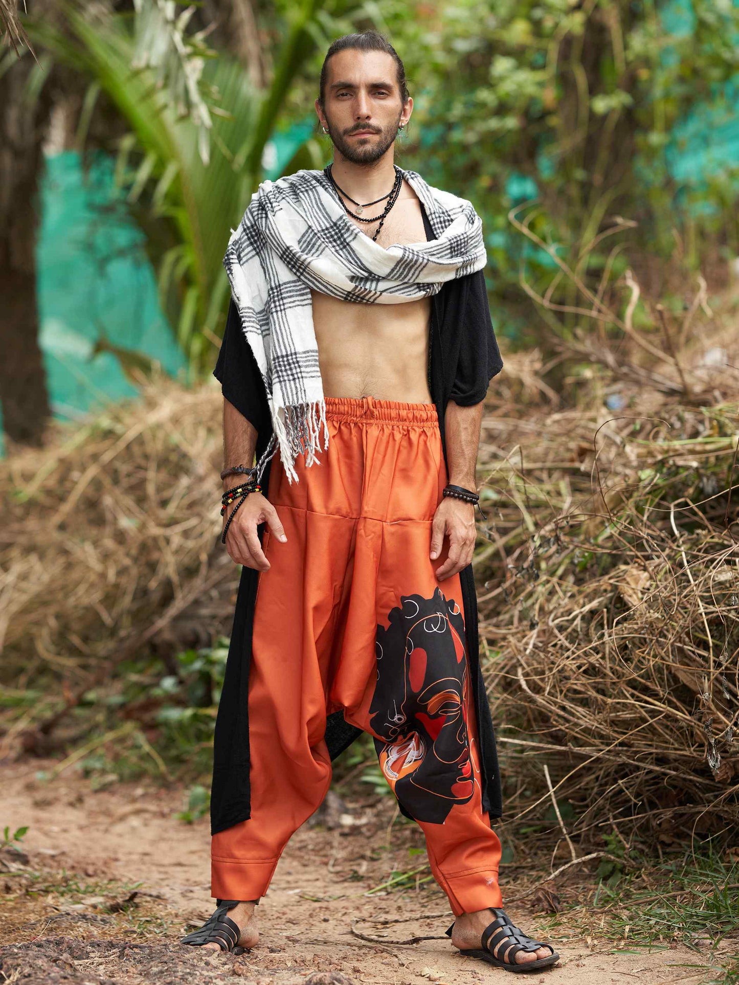 Buy Men's Tribal Print Bohemian Hippy Harem Pants For Dance Travel Yoga