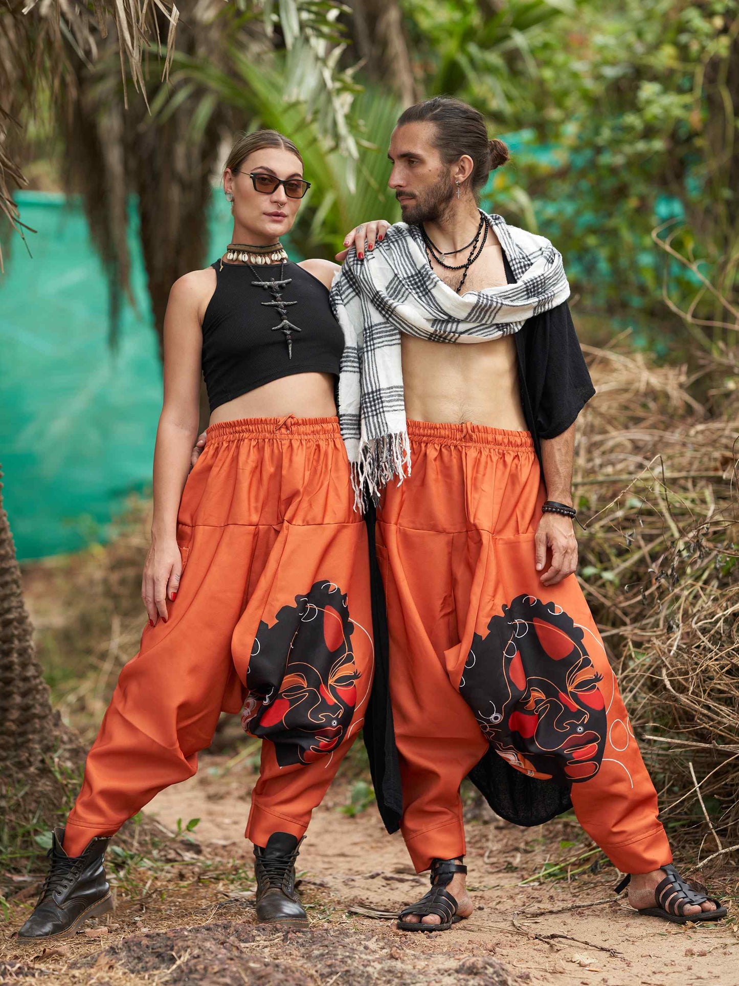 Buy Men's Tribal Print Bohemian Hippy Harem Pants For Dance Travel Yoga