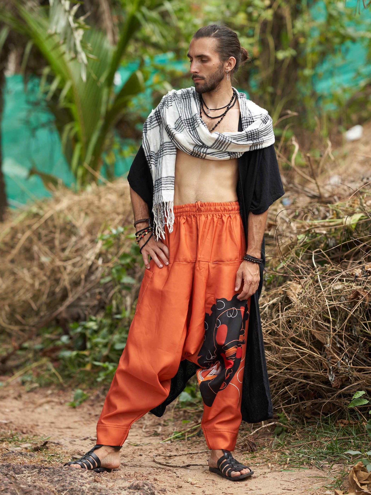 Buy Men's Tribal Print Bohemian Hippy Harem Pants For Dance Travel Yoga