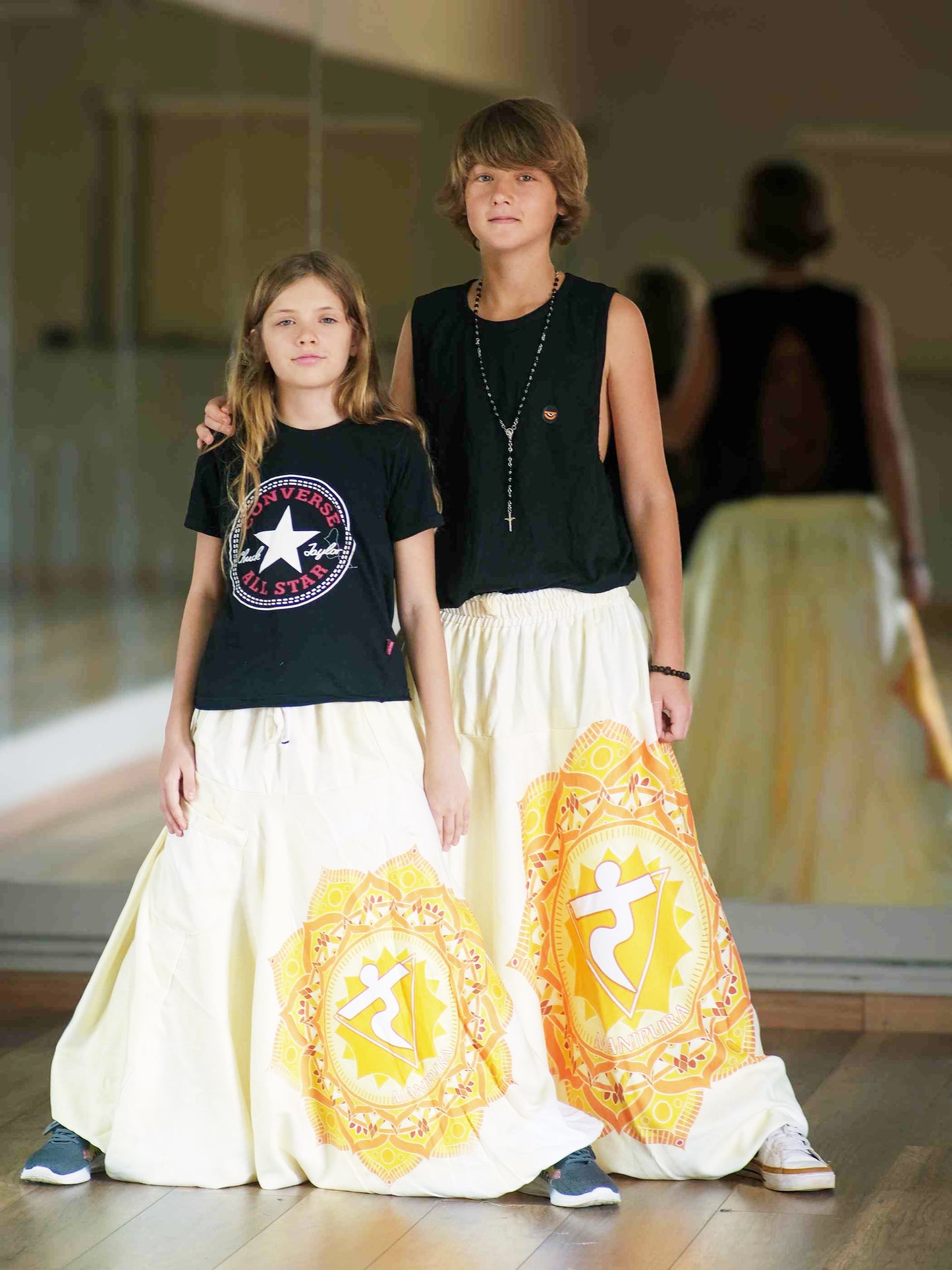 Girl's Kids Mandala Print Dhoti Balloon Harem Pants For Dance