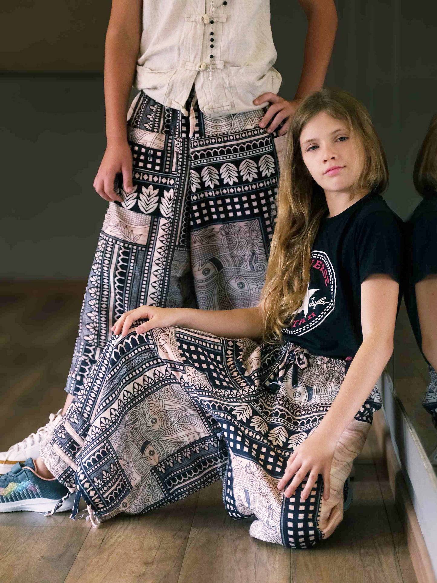 Girl's Kids Artistic Tribal Harem Pants for Dance