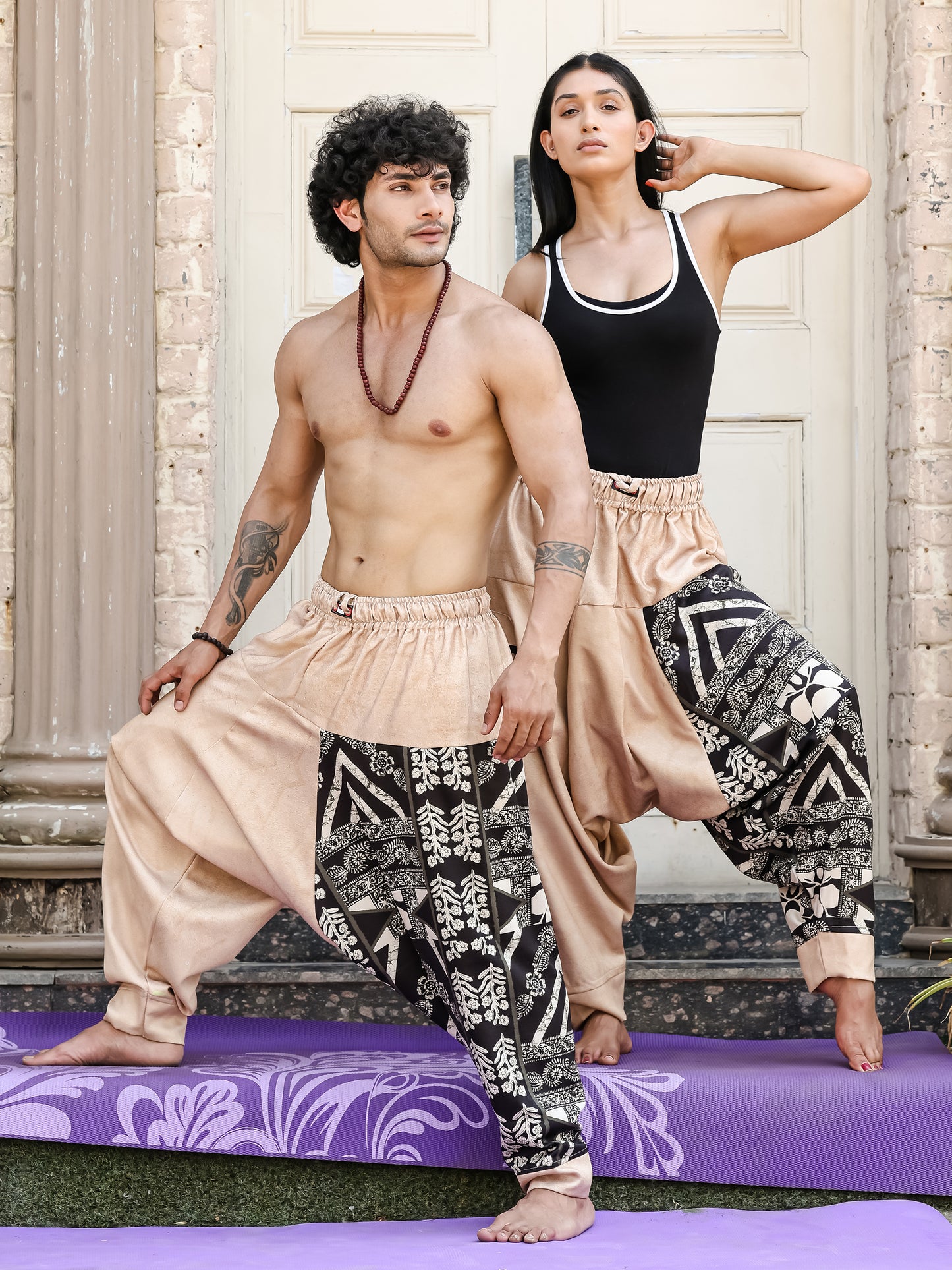 Men's Printed Hippy Harem Pants For Yoga Dance Travel