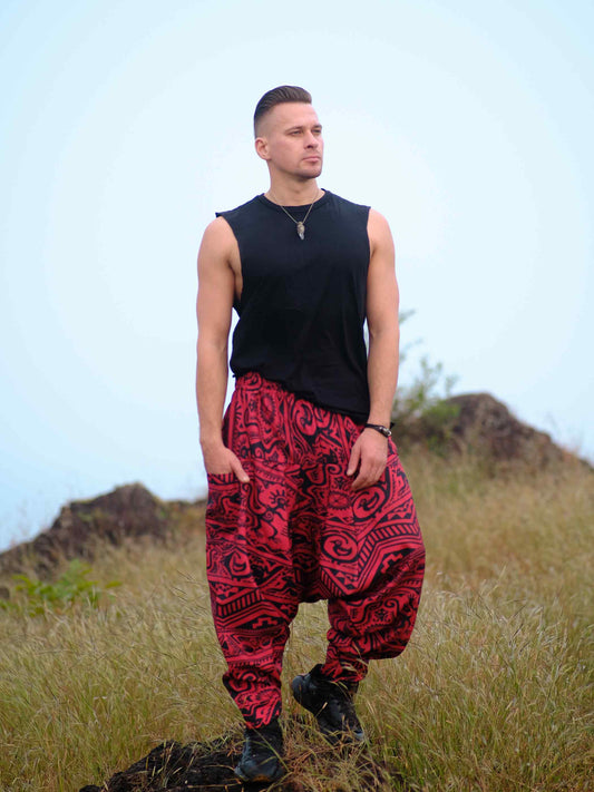 Buy Men's Traditional Vintage Print Hippy Boho Harem Unisex Pants For  Travel – Enimane