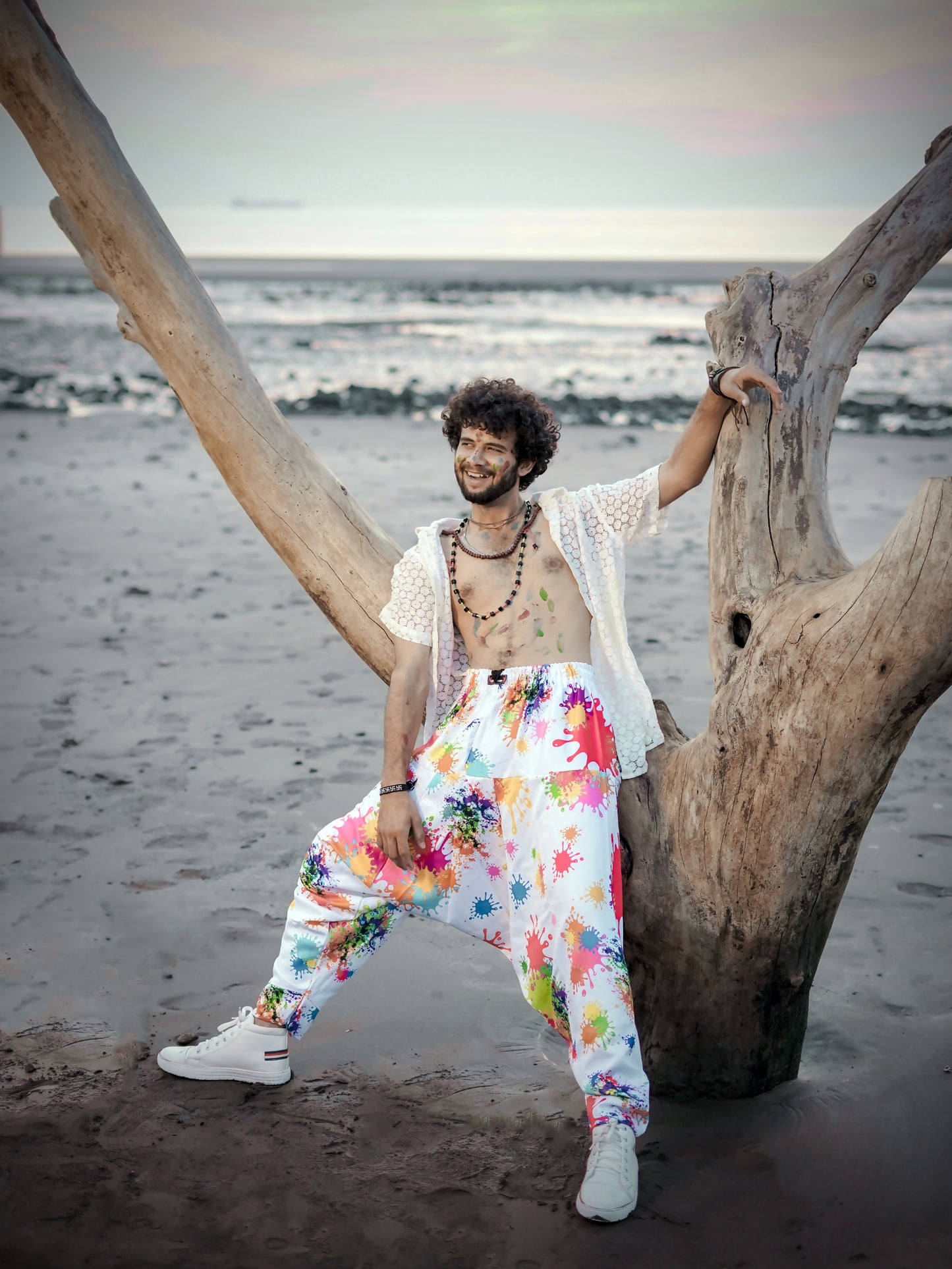 Men's Holi Party Special Colourful Harem Pants For Dance Travel