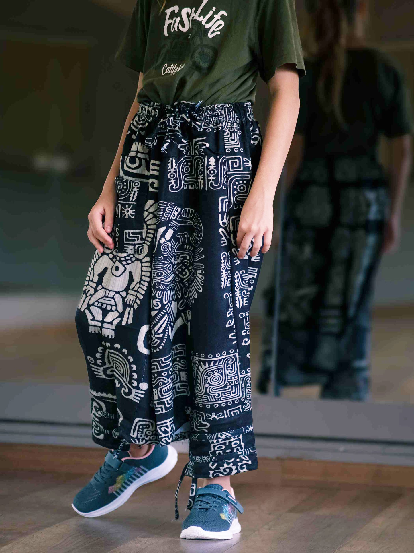 Girl's Kids Tribal Print Baggy Harem Pants For Dance