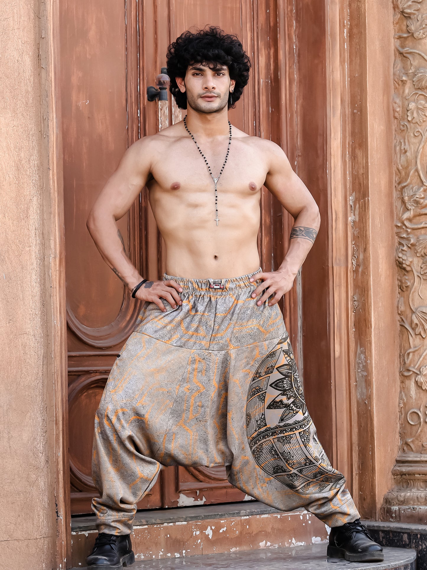 Men's Tribal Mandala Print Harem Pants For Travel Yoga Dance