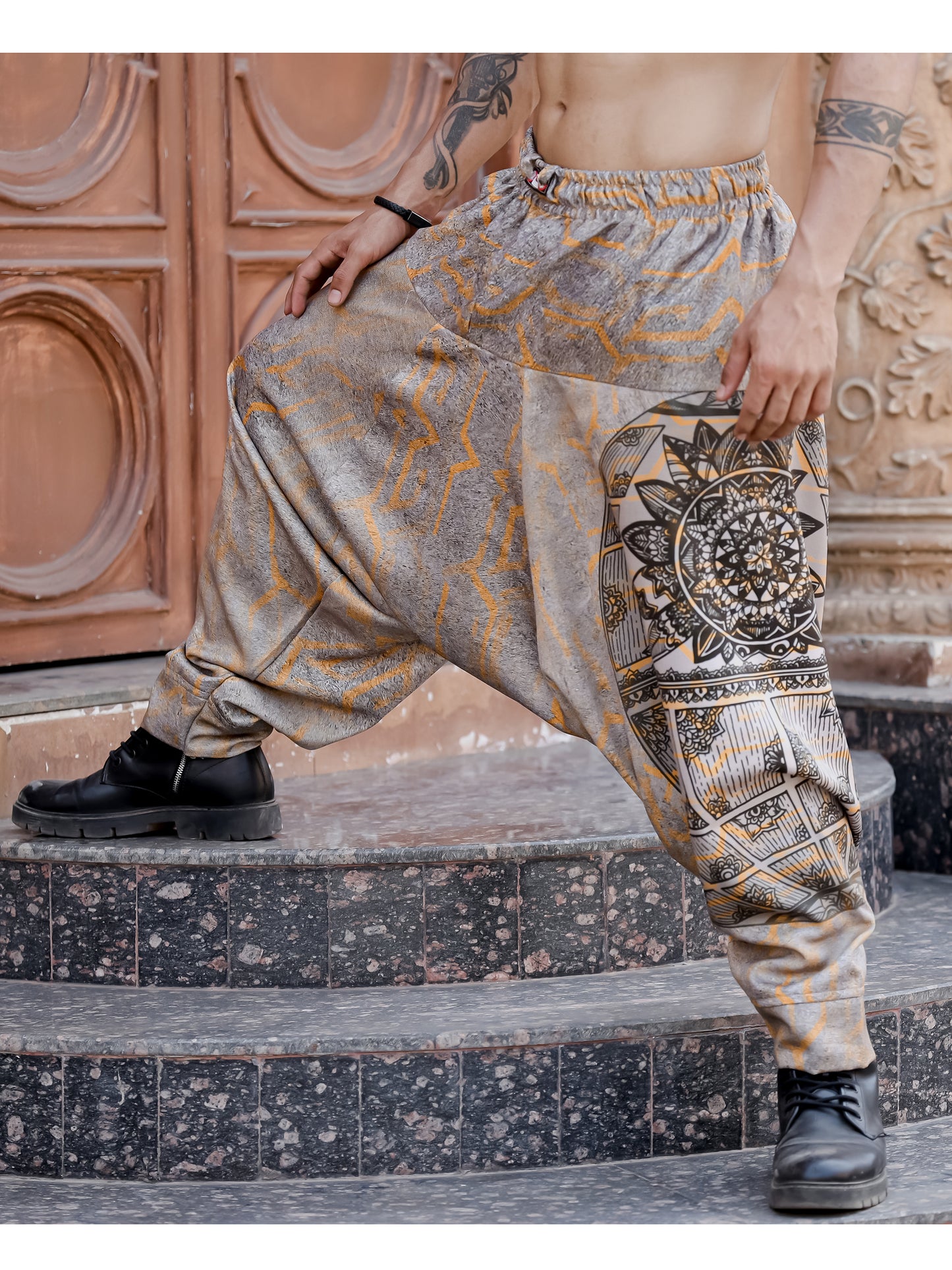 Men's Tribal Mandala Print Harem Pants For Travel Yoga Dance