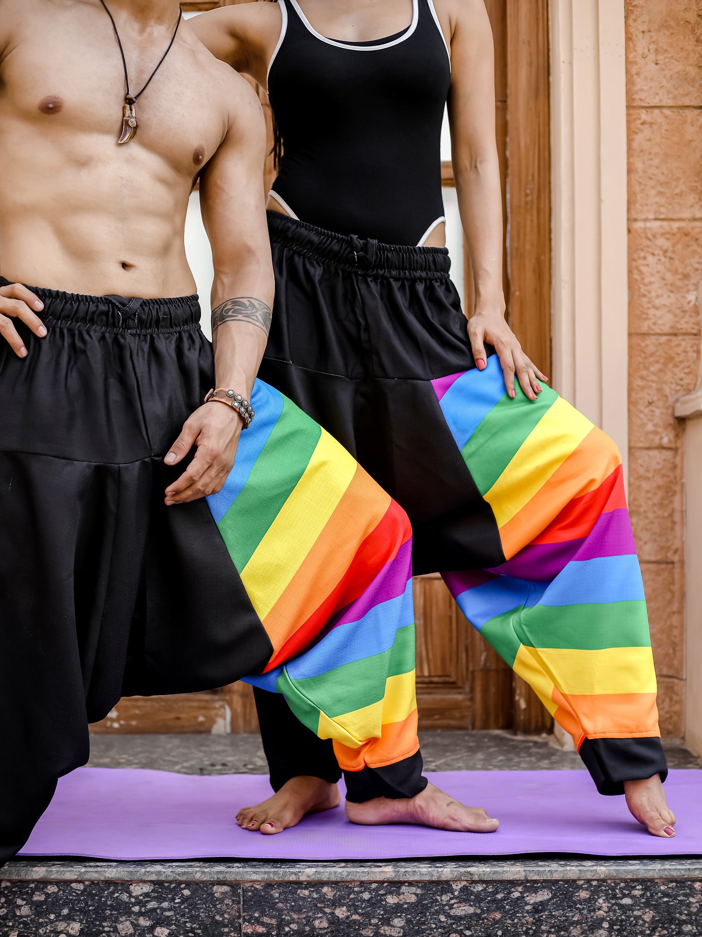 Women's Rainbow Print Harem Pants For Travel Dance Yoga