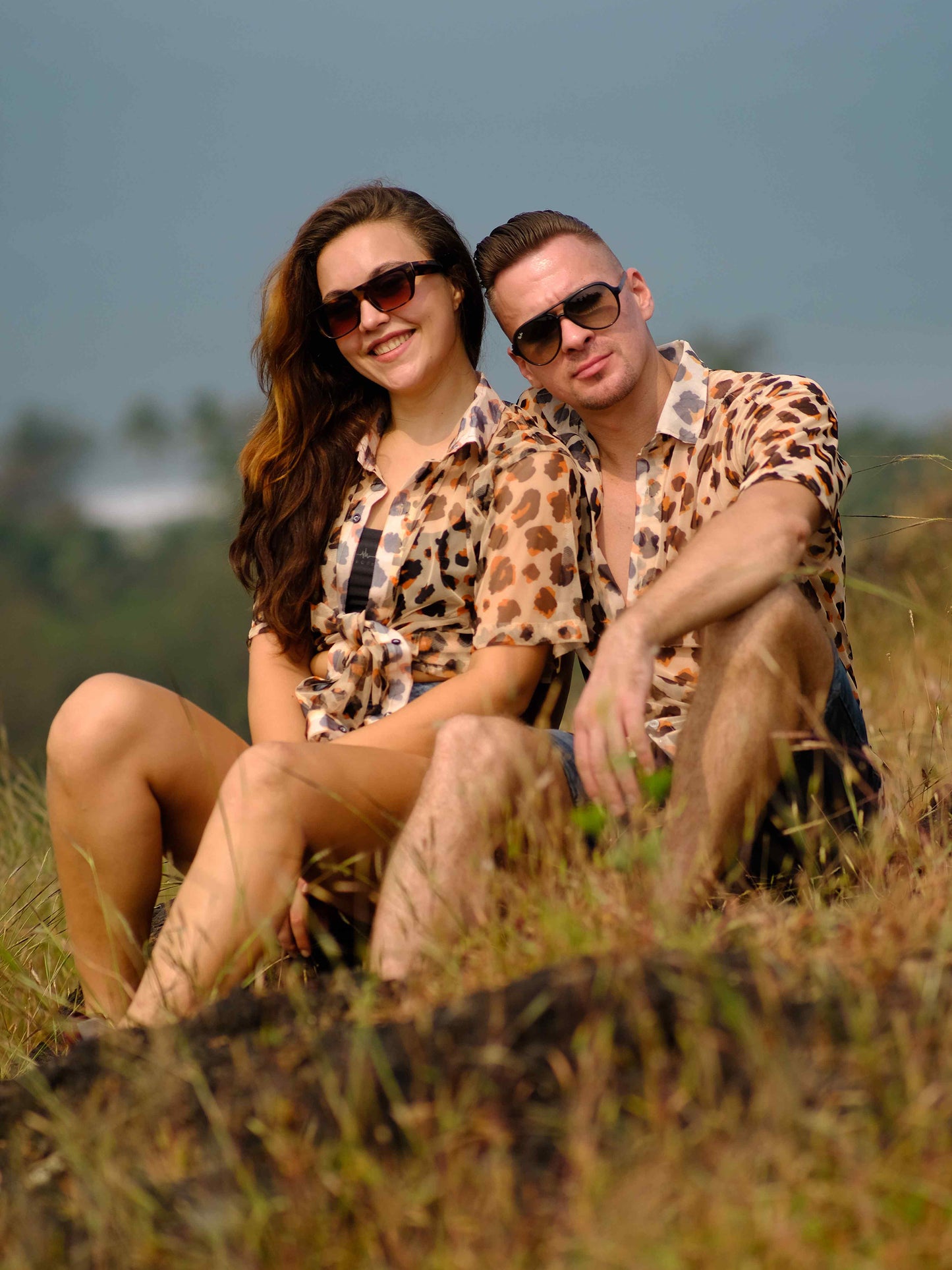 Women's Leopard Cheetah  Print Travel Shirt