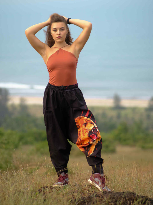 For Her Unisex Boho Harem Pants for Travel Dance and Yoga – Enimane