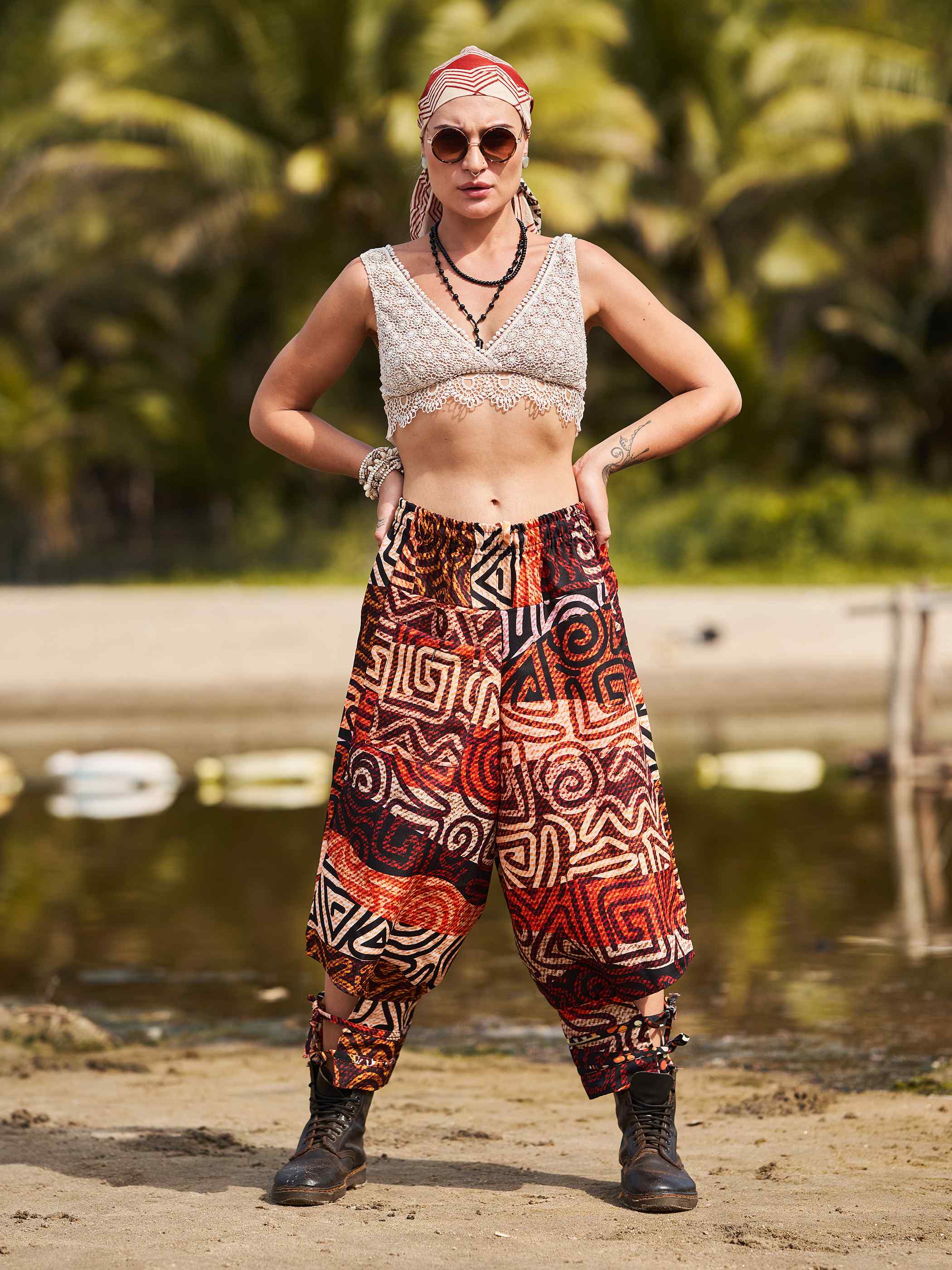 Buy Harem Pants Yoga Pants Owl Pattern Style Aladdin Pants Hmong Online in  India  Etsy