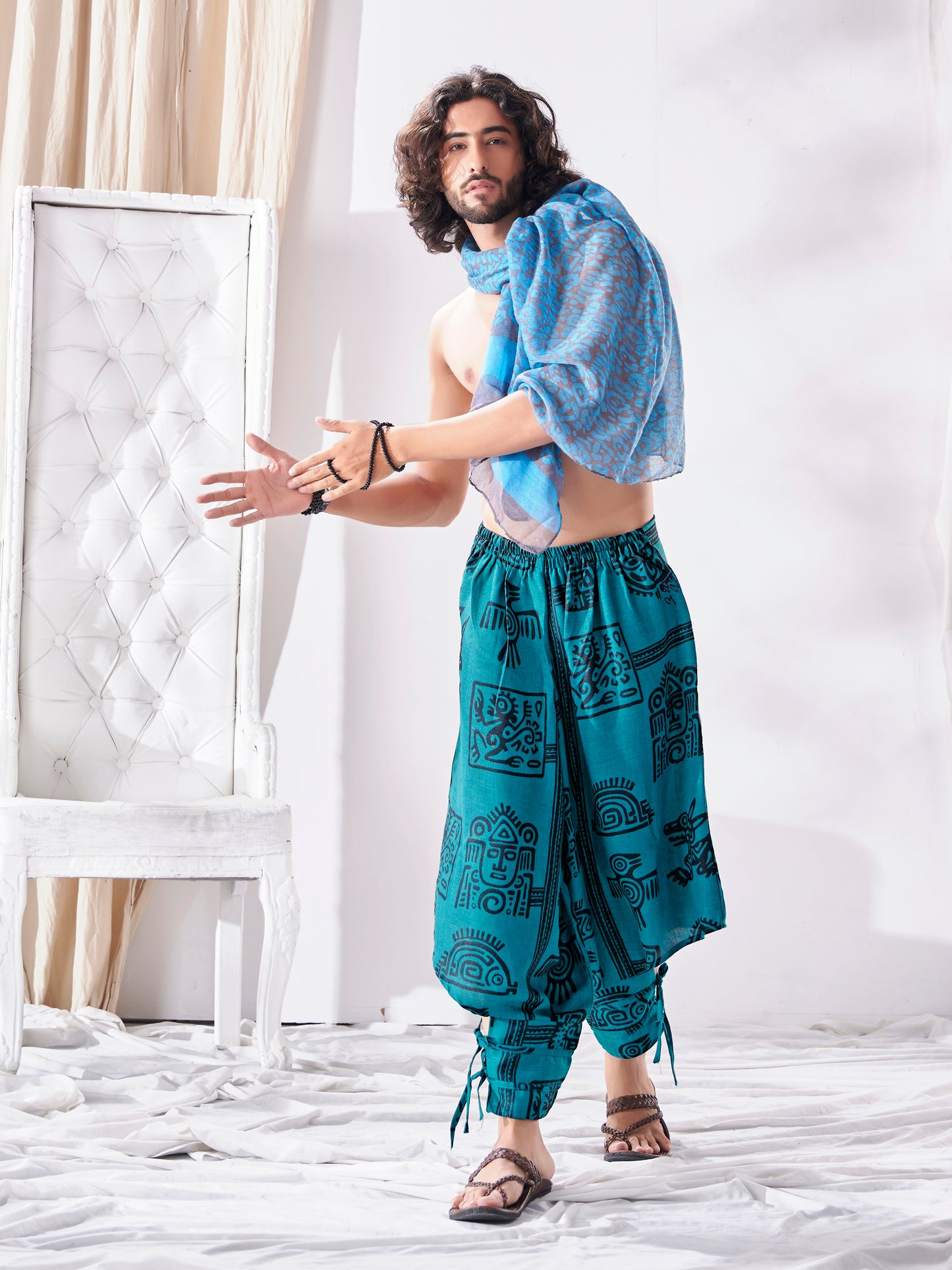 Buy Men's Arabic Style Gypsy Haren Boho Travel Unisex Pant