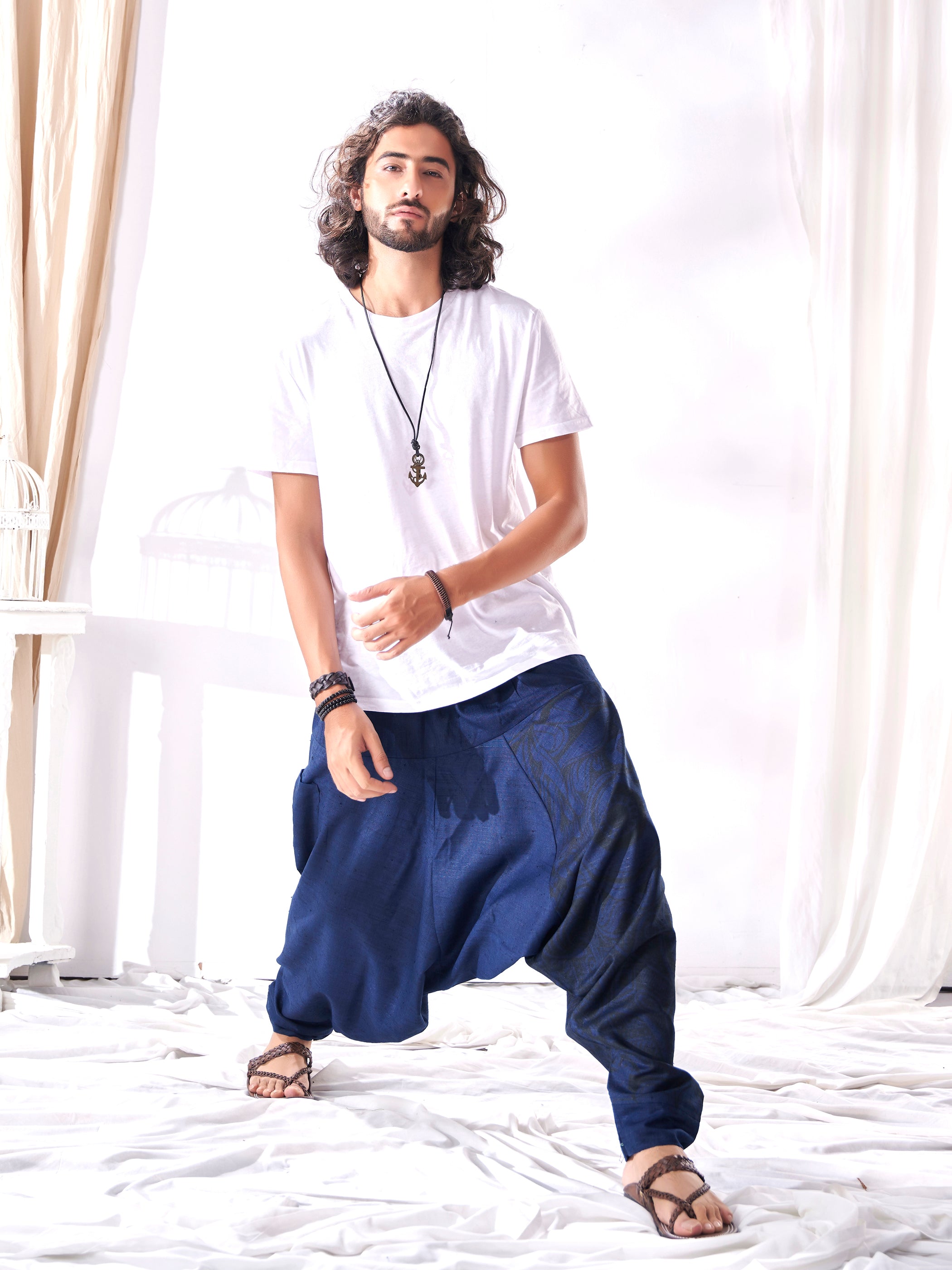 Harem Pants Women Men Yoga Dhoti Lounge Pants 8 Colors - Etsy | Harem pants  women, Pants for women, Boho pants