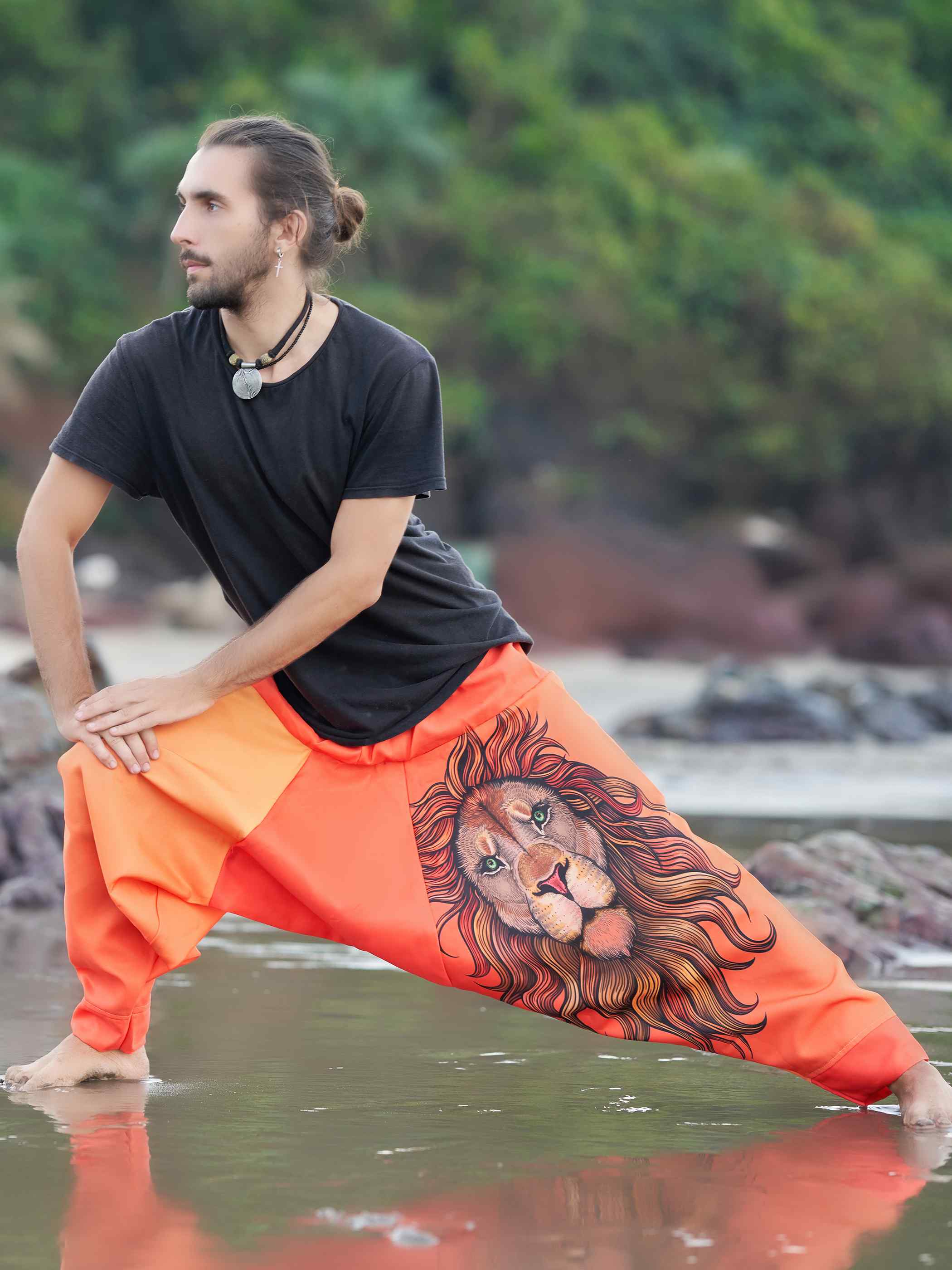 Enimane Unisex Harem Pants For Dance Travel Yoga